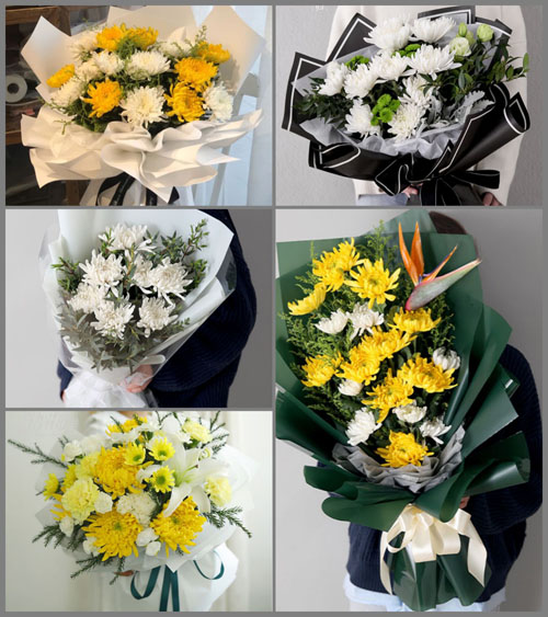 北京门头沟区潭柘寺镇草甸水村白事花束代送